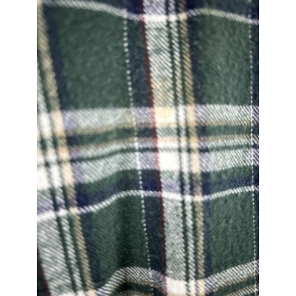 Wrangler Riggs Workwear Green Plaid Button Up Collared Flannel Shirt Size 2XT - Picture 11 of 13